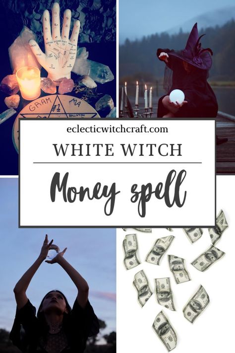 Transform your finances and invite prosperity with this free white magic money spell. Harness the forces of magic to attract wealth, financial success, and abundance into your life. Learn the step-by-step process of casting a powerful money spell and unlock the doors to a prosperous future. Discover the secrets of white magic and manifest the financial freedom you desire. Start your journey towards a brighter financial future today! White Witch Spells, Witchcraft For Beginners Learning, Witchcraft History, Rituals Witchcraft, Witchcraft Tattoos, Altar Witchcraft, Herbs Witchcraft, Art Witchcraft, Witchcraft Diy