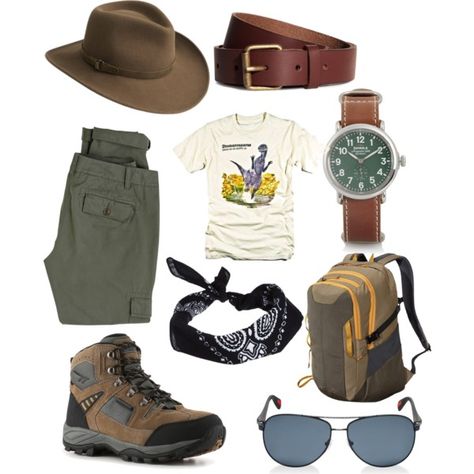 "Stylish Paleontologist #2" by kellylubbers on Polyvore Paleontologist Costume, Curious Creatures, Dino Birthday, Asian Street Style, Safari Style, Big Bend, Dress Images, Themed Outfits, Diy Costumes