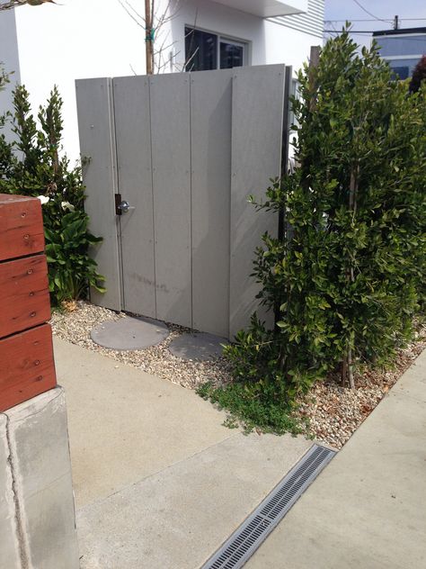 Minerit HD Fiber Cement Boards used as Fencing. Cement Panels, Fiber Cement Board, Cement Board, Modern Gate, Side Gates, Fencing & Gates, Gate House, Fiber Cement, Fence Gate