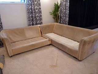 HOW TO TURN YOUR TWO UGLY COUCHES INTO A SECTIONAL   d i y d e s i g n: Recycling Furniture 2nd Hand Furniture, Recycler Diy, Couch Makeover, Diy Furniture Redo, Diy Couch, Couch And Loveseat, Diy Sofa, Couch Cushions, Interior Design Diy