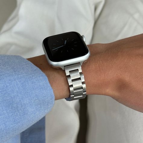 Silver Apple Watch Band, iWatch strap 45mm 44mm 42mm 41mm 40mm 38mm 49mm, Luxury Women Metal Bracelet, Apple Watch 9 10 armband gift for Him by lushbands on Etsy Apple Watch Silver Band, Elegant Apple Watch, Silver Apple Watch Band, Silver Apple Watch, Silver Apple, Apple Watch Bracelets, Apple Watch Sizes, Bracelet Apple Watch, Black Apple