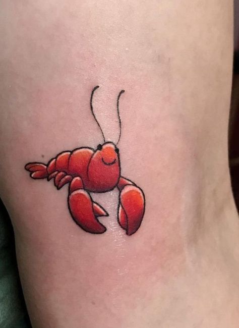 35+ Lobster Tattoos with Meaning 7 Lobster Couple Tattoo, Lobster Tattoo Small Couple, Simple Lobster Tattoo, Lobster Tattoo Couple, Lobster Doodle, Lobster Tattoos, Maine Tattoo Ideas, Lobster Drawing, Lobster Tattoo