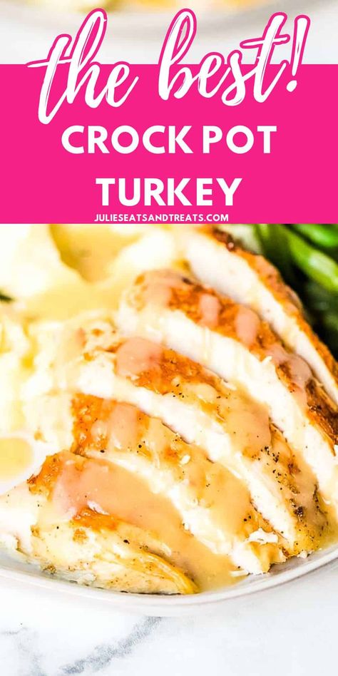 Turkey Crockpot, Crock Pot Turkey Breast, Crockpot Turkey Breast, Crock Pot Turkey, Turkey Breast Crockpot, Cook Turkey, Juicy Turkey, Slow Cooker Turkey Breast, Crockpot Turkey