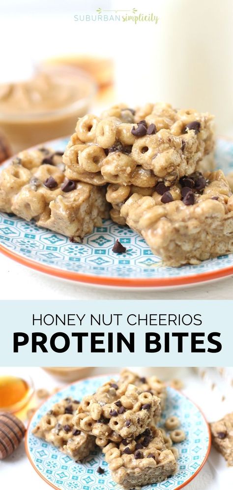 Cheerios Recipes, Snacks Protein, Honey Nut Cheerios, Healthy Protein Snacks, Protein Powder Recipes, Protein Desserts, Protein Bites, Honey Nut, Energy Boost