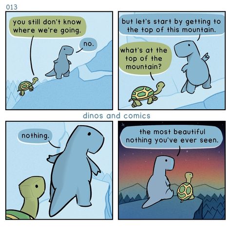 Taken from stashally user @tj. [Reddit, u/ dinosandcomics] Dinos And Comics, Funny Animal Comics, Calvin And Hobbes Comics, Cartoon Strip, Deep Art, Cute Posts, Poetry Words, Cutest Thing Ever, Cute Comics