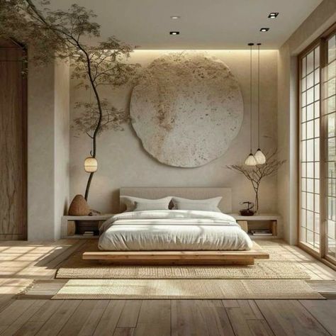 Zen Style Interior Design, Zen Style Interior, Japanese Style Bedroom, Japandi Bedroom, Japanese Bedroom, Zen Interiors, Zen Bedroom, Japandi Design, Japanese Interior Design