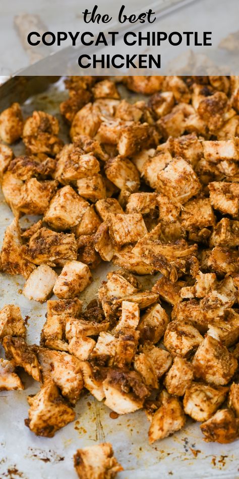 Chipotle Chicken Copycat, Copycat Chipotle Chicken, Chipotle Chicken Recipe, Chipotle Recipes Chicken, Copycat Chipotle, Griddle Recipes, Diner Recept, Copykat Recipes, Chipotle Chicken