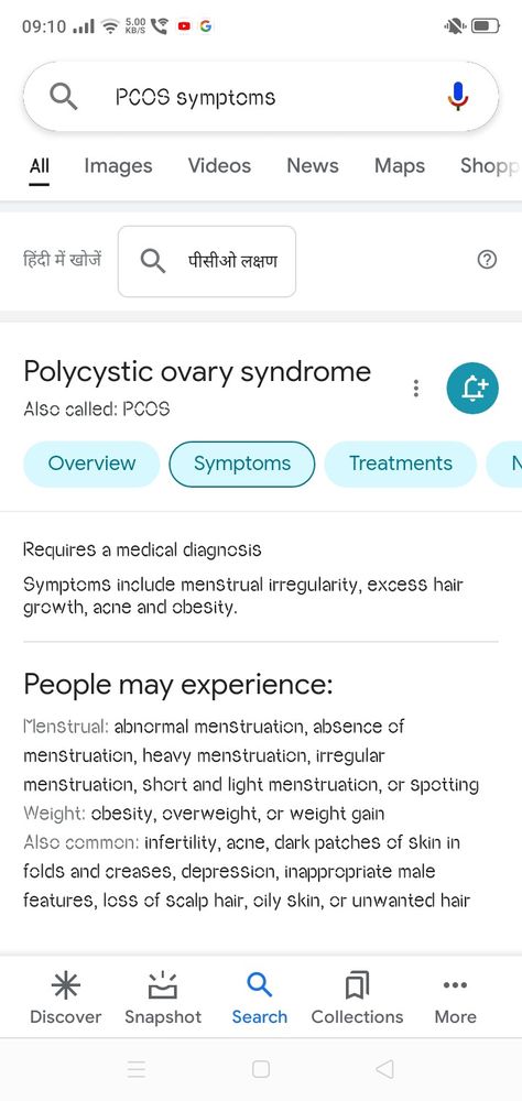 Medical Symptoms, Polycystic Ovaries, Hair Growth, Acne