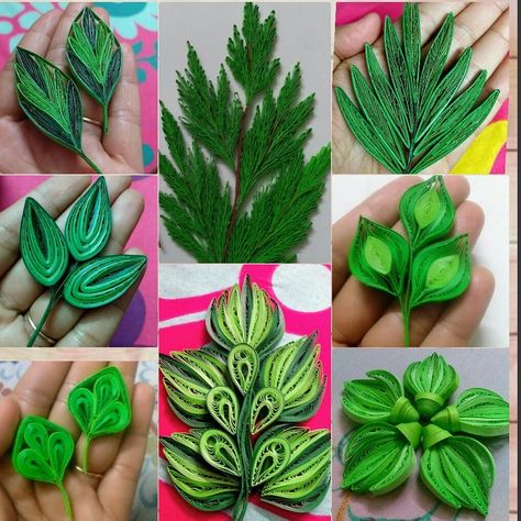 Paper Quilling Leaves, Quilled Leaves, Quilling Cross, Teknik Quilling, Turkey Crafts For Preschool, Quilling Leaves, Flower Crafts Preschool, Quilling Flowers Tutorial, Hearts Paper Crafts