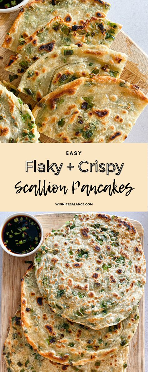 Flaky Scallion Pancakes, Scallion Pancakes Gluten Free, Japanese Scallion Pancake, Asian Recipes Sides, Scallion Pancake Breakfast, Potato Scallion Pancakes, Scallion Pancake Recipe Easy, Trader Joes Scallion Pancakes Recipe, Scallion Pancakes Korean