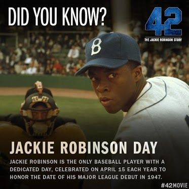 More of a story of courage than baseball. I don't even like baseball, but I loved this movie! Jackie Robinson Activities, Jackie Robinson Project, Jackie Robinson Quotes, 42 Movie, Baseball Activities, African American History Month, Jackie Robinson Day, No Crying In Baseball, History Classroom