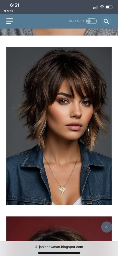 Feather Short Haircut, Shaggy Short Hair Side Part, Color Blocking Hair Techniques, Short Hair Highlights Brown Caramel, Wash And Go Hairstyles For Women Over 50, Edgy Bob With Bangs, Medium Length Shags, Short Layered Pixie, Short Hair With Waves