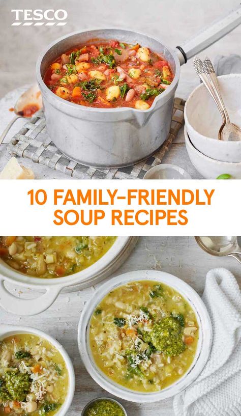 Bbc Good Food Soup Recipes, Tesco Recipes, Soup Recipes Uk, Tesco Real Food, Easy Soup, Delicious Soup Recipes, British Baking, Bbc Good Food Recipes, Easy Soup Recipes