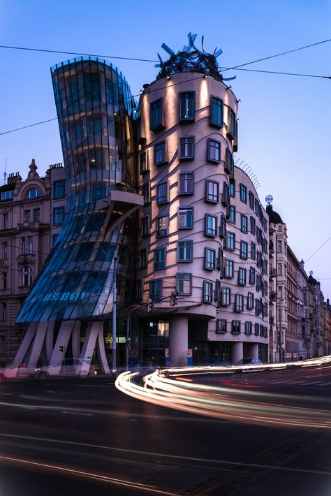 ©️2018  https://lcav55.wixsite.com/leigherinphotography  Dancing House, Prague Prague Dancing House, Dancing House Prague, The Dancing House, House Black And White, Dancing House, Nikon D800, Prague Czech Republic, G H, Prague