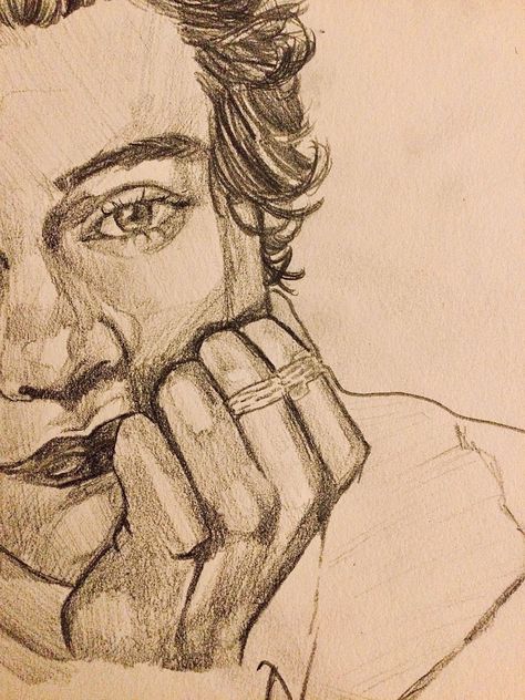 Pencil Sketches Reference, Harry Styles Things To Draw, Mini Person Drawing, Harry Styles Sketch Pencil, Harry Styles Drawing Sketches Easy, Easy Harry Styles Drawing, Harry Styles Drawings Easy, 1d Drawings Easy, One Direction Drawings Sketches