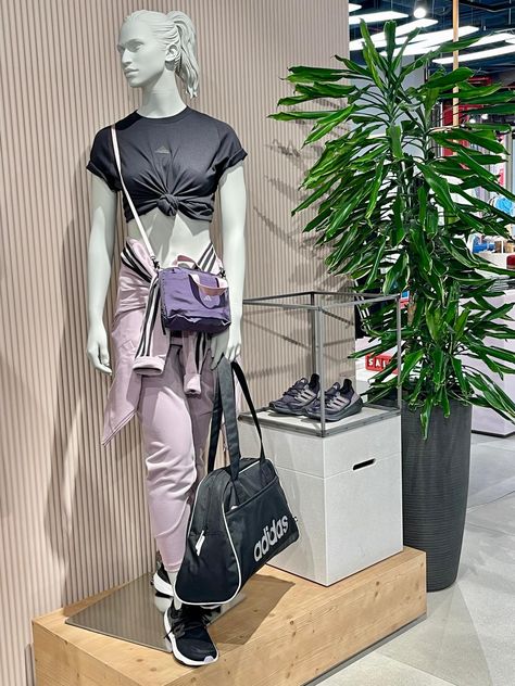 Fashion Display, Fashion Displays, Visual Merchandising Displays, Adidas Fashion, Merchandising Displays, Visual Merchandising, Adidas, Fashion Outfits, Quick Saves