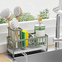 Small Kitchen Sink Organization, Kitchen Sink Soap Tray Ideas, Kitchen Sink Storage Ideas, Uni House, Dish Organizer, Small Kitchen Sink, Dish Organization, Sink Organization, Kitchen Sink Caddy