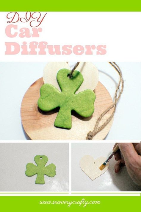 How to make a DIY Car scent diffuser. Diy Christmas Crafts To Sell, Diy Essential Oil Diffuser, Diffuser Diy, Diy Air Freshener, Scent Diffuser, Car Diffuser, Diy Car, How To Sew, Diy Clay