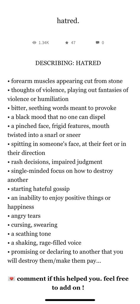 How To Describe Worry In Writing, Describing Anger Writing, How To Describe A Face In Writing, Describing A Scene, How To Describe Black Characters, Describing Shock Writing, How To Describe Asian Characters, How To Describe Brown Hair In Writing, Describing Landscapes Writing