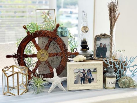 22 Brilliant Ideas for Wedding Decoration in Nautical Theme Boat Wedding Decorations, Nautical Wedding Reception, Lighthouse Wedding, Beach Wedding Decorations Reception, Wedding Themes Summer, Nautical Wedding Theme, Beach Wedding Decorations, Traditional Wedding Dresses, Nautical Wedding