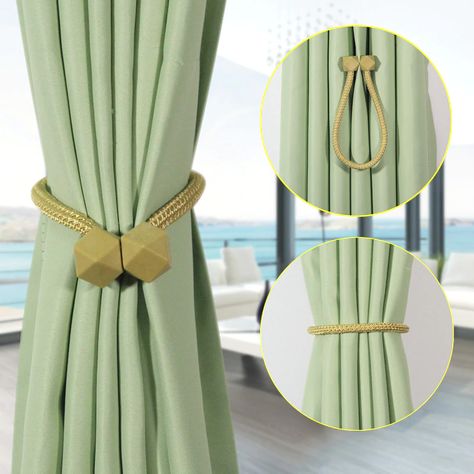 Curtain Holdback, Hang Curtains, Buckle Holder, Magnetic Curtain, Living Room Curtains, Curtain Holder, Curtain Tiebacks, Curtains Holdbacks, Stylish Curtains