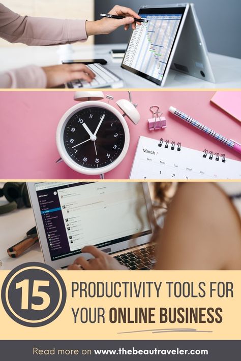 tools for your online business Business Binders, Calendar Management, Business Calendar, Online Business Tools, Working Remotely, Business Software, Productivity Tools, Task Management, Pinterest Strategy