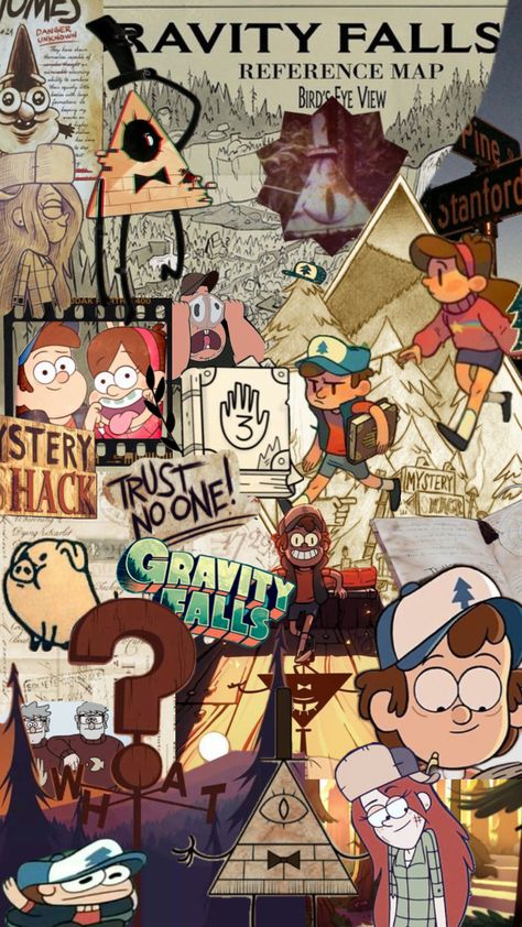 #gravityfalls Gravity Falls Gnome, Gravity Falls Wallpaper, Gravity Falls Poster, Mable Pines, Gravity Falls Characters, Cool Illustration, Gravity Falls Dipper, Desenhos Gravity Falls, Fall Art Projects