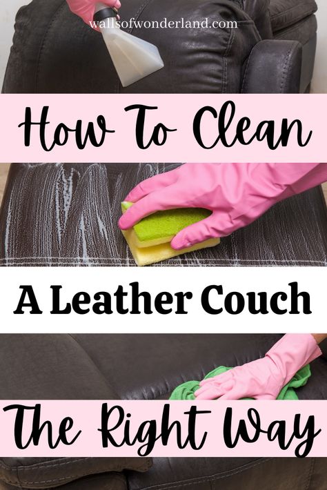 Couches Diy, Leather Furniture Cleaner, Cleaning Leather Furniture, Cleaning Leather Couch, Distressed Leather Sofa, Couch Cleaning, Cleaning Leather, Faux Leather Couch, Leather Couches