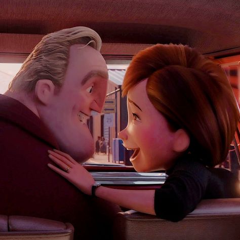 The Incredibles Matching Pfp, Bob And Helen Parr, Best Cartoon Couples, Iconic Couples In Movies Cartoon, Bob Incredibles, The Incredibles Aesthetic, Mr And Mrs Incredible, Pixar Couples, Mr Incredible And Elastigirl