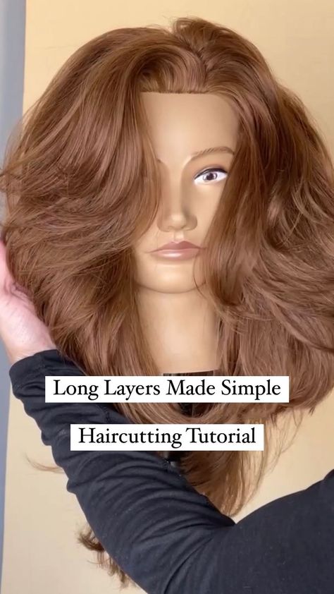 How To: Create A Voluminous Blowout - Styling Tutorial #authenticbeautypartner . Blowdry styling is one of the most preformed services… | Instagram Face Framing Layers Medium Side Part, Diy Hair Layers, Simple Haircut, Cascading Layers, Face Framing Hair, Bangs Tutorial, Haircut Tutorial, Bangs For Round Face, Layered Haircuts For Medium Hair