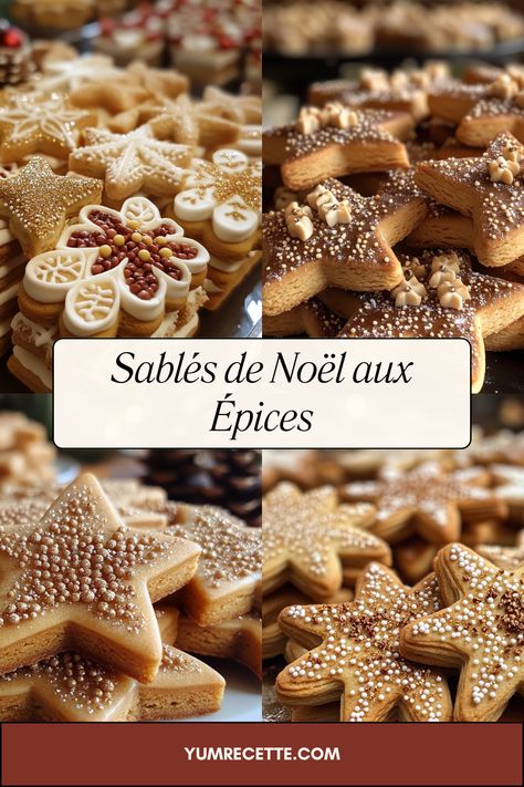 Croquants, épicés et irrésistibles, ces sablés de Noël apportent un peu de magie dans chaque bouchée. Biscuits Noel, Christmas Potluck, Christmas Biscuits, Mini Tortillas, French Food, Diver, Parmesan, Sweet Tooth, Biscuits