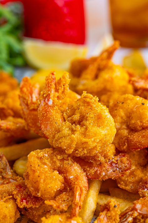 Southern Fried Shrimp - Kitchen Divas Fried Shrimp Batter Recipes Easy, Crispy Fried Shrimp Recipes, Shrimp Recipes Fried, Fry Shrimp Recipes, Soul Food Shrimp, Shrimp Batter Recipe, Fried Shrimp Batter Recipes, How To Fry Shrimp, Oven Fried Shrimp