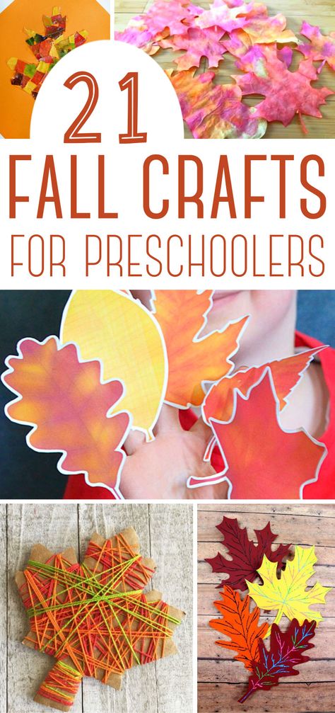 Fall Leaves Crafts Preschool, Fall Church Crafts, Fall Sunday School Crafts, Fall Crafts For Preschoolers, Prek Crafts, Autumn Leaves Craft, Preschool Crafts Fall, Crafts For Preschoolers, Fall Preschool Activities