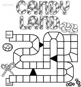 Candyland Board Coloring Pages Candyland Board, Candyland Games, Candyland Board Game, Coloring Games For Kids, Birthday Board Classroom, Castle Coloring Page, Board Game Template, Candy Themed Party, Candy Land Birthday Party