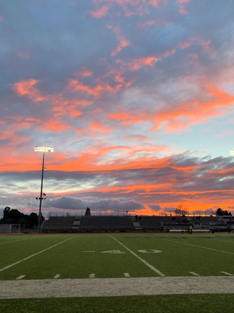 Preppy Football Field, Aesthetic Football Field, Cheerleading Backgrounds, Coloring Sketches, American Football Field Aesthetic, Dream Neighborhood, Sunset Football Field Aesthetic, Soccer Sunset Aesthetic, Soccer Field Aesthetic Night