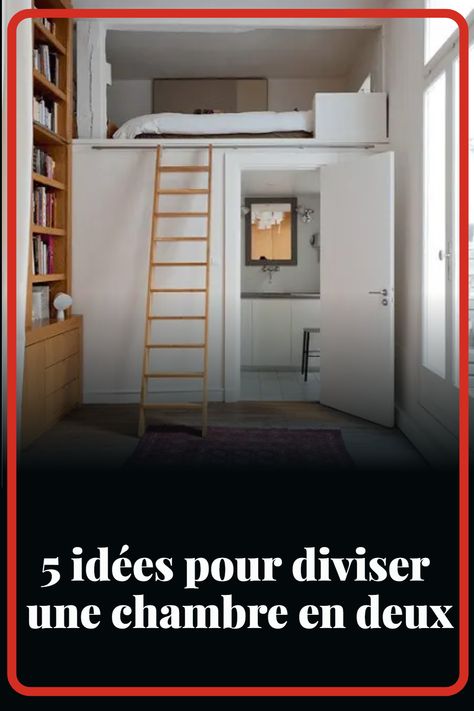 Chambre d'enfant ou suite parentale, vous êtes en quête d'idées pour séparer une chambre en deux ? C'est par ici ! Dividing Shared Bedroom, Room Of One's Own, Bedroom Design, Bedroom, Design