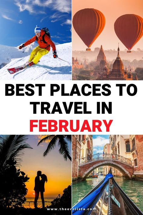 Best Places to Travel in February from Northern Lights to bucket list adventures. February travel destinations | Warm weather travel destinations | Warm Weather trip ideas | February Festivals | Venice Carnivale | Mardi Gras | Best places to go Skiing | Best Winter Trips | Best Trips to escape Winter | February Trip Ideas | Best Places to travel in February | Best places to visit in February | Warm places in February #February #tripideas #beachvacations Christmas Beach Vacation, Travel In February, Places To Travel In December, Christmas Vacation Ideas, Travel In December, Christmas Vacation Destinations, Winter February, December Travel, Bucket List Adventure