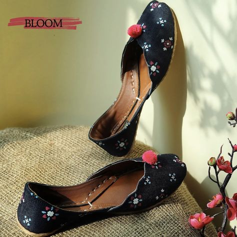 Bloom in style. Shop now! 🌸 Shop on www.jootishooti.com #ShopNow #comfort #handcrafted #handmadeshoes #khussas #Khussacollection #BloomShoes #ShopNow Design Sketching, Shoe Making, Comfortable Heels, Hand Work, Handmade Shoes, Design Sketch, Natural Leather, Leather Top, Super Easy