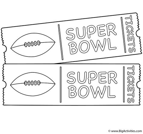 Superbowl Preschool Crafts, Kindergarten Superbowl Activities, Super Bowl Art Projects For Kids, Superbowl Coloring Pages, Super Bowl Crafts Preschool, Football Crafts For Adults, Superbowl Preschool Activities, Super Bowl Printables Free, Super Bowl Party Decorations Printables