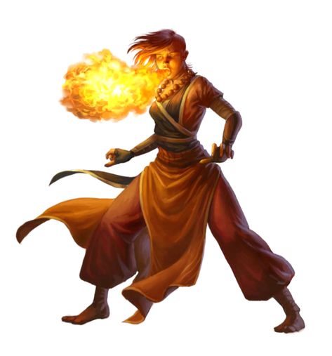 Female Human Fire Monk - Pathfinder PFRPG DND D&D 3.5 5E 5th ed d20 fantasy Female Monk, Monk Dnd, Fire Warrior, Pathfinder Character, D&d Dungeons And Dragons, Female Human, High Fantasy, Fantasy Warrior, Art Drawings For Kids