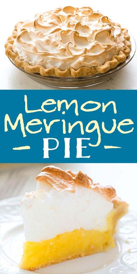 Meringue Flavors, Lemon Custard Filling, Lemon Pie Receta, Best Lemon Meringue Pie, Lemon Meringue Pie Recipe, Lemon Pie Recipe, Meringue Pie Recipes, Lemon Custard, Lemon Dessert Recipes