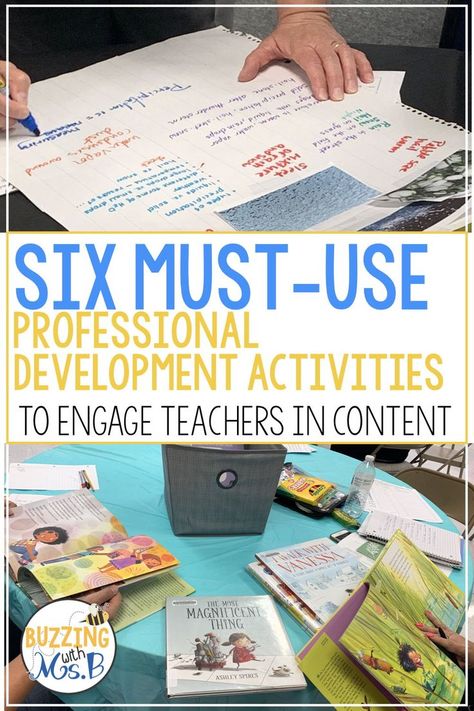 Inservice Ideas For Teachers, Curriculum Coordinator Ideas, Teacher In Service Ideas, Teacher Development Ideas, Vertical Alignment Planning, Professional Learning Communities Ideas, Teacher Workshop Activities, Job Development Activities, Professional Development Ideas For Teachers