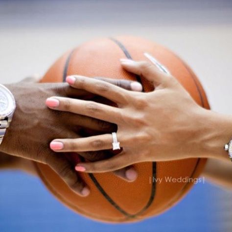 Love Love Love!!! Basketball Engagement Photos, Basketball Wedding, Sports Themed Wedding, Basketball Theme, Love And Basketball, A Basketball, Dallas Wedding, Austin Wedding, Vintage Engagement