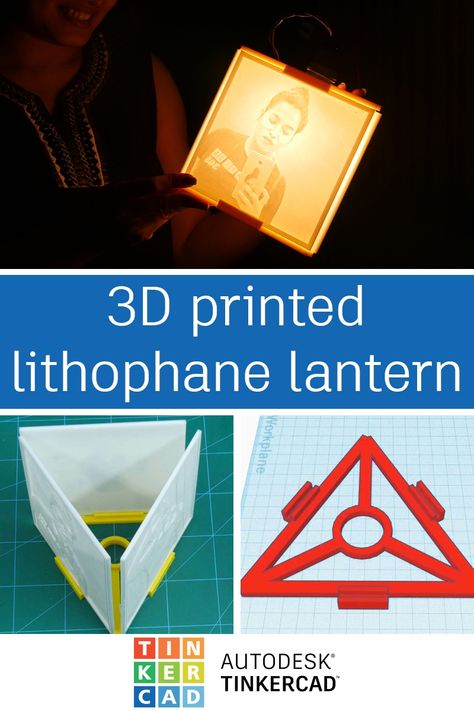 A 3D printed lithophane lantern is a great personalized gift and it's easy to make one with a bracket designed using Tinkercad. 3d Printed Gifts For Boyfriend, Cricut And 3d Printer, 3d Printed Travel Accessories, Personalized 3d Printed Gifts, 3d Prints Ideas, 3d Printing Gift Ideas, 3d Printing Ideas Creative, 3d Printing Ideas To Sell, 3d Printed Gifts