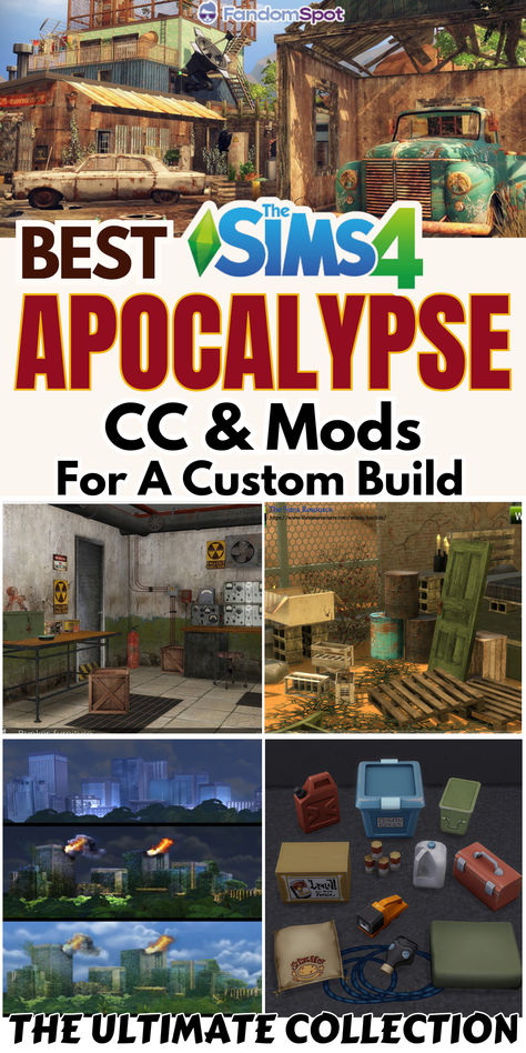 From junk clutter to end of the world custom content, this listing has plenty of TS4 goodies for a destructive build. Sims 4 Worn Out Cc, Sims 4 Derelict Cc, Ts4 Abandoned Cc, Sims 4 Sheriff Cc, Sims 4 Trailer Home Cc, Sims 4 Morgue, Sims 4 Tools Cc, Sims 4 Garbage Cc, Sims 4 Apocalypse Mod