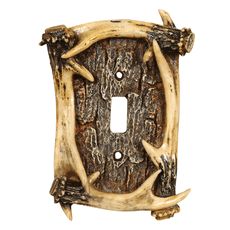 Antler Single Switch Plate Rustic Switch Plate Covers, Country Girl Rooms, Rustic Light Switch Covers, Rustic Switch Plates, Antler Lights, Hunting Room, Antler Wall, Black Forest Decor, Hunting Decor