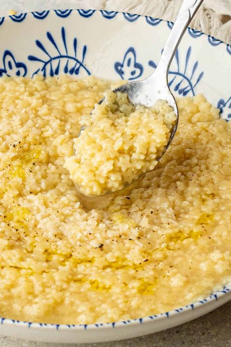 Pastina is the ultimate Italian comfort food. Whether you need a cozy meal or feeling under the weather, this 8 minute recipe always hits the spot! Italian Pastina, Pastina Recipes, Pastina Soup, Tiny Pasta, Deep Fried Recipes, Italian Comfort Food, Pasta Side Dishes, Feeling Under The Weather, Small Pasta