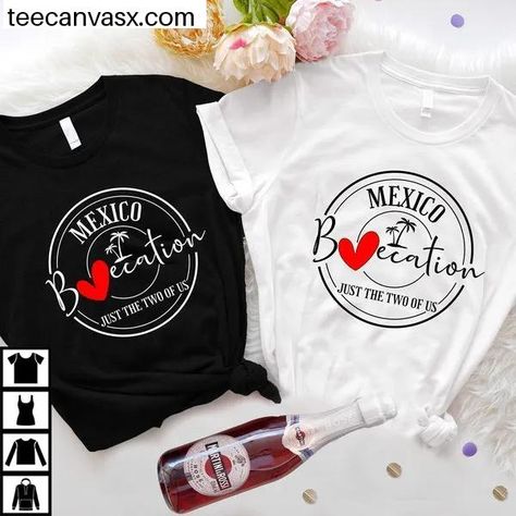 Mexico Baecation Shirt, Just The Two Of Us T-Shirt, Couple Mexico Vacation Tee, Husband And Wife Mexico Shirts, Mexico Honeymoon T-Shirts Check more at https://teecanvasx.com/product/mexico-baecation-shirt-just-the-two-of-us-t-shirt-couple-mexico-vacation-tee-husband-and-wife-mexico-shirts-mexico-honeymoon-t-shirts/ Mexico Baecation, Vacation Tshirt Ideas, Mexico Honeymoon, Vacation Tshirt, Mexico Shirts, Vacation Tshirts, T Shirt Couple, Just The Two Of Us, Couple Tshirts