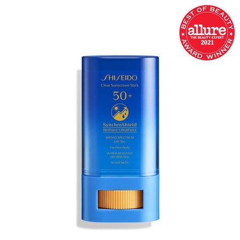 Clear Sunscreen Stick SPF 50+ | SHISEIDO Shiseido Sunscreen, Clear Sunscreen, Spf Foundation, Tanning Sunscreen, Sunscreen Stick, Eyelash Serum, Facial Skin Care Routine, Body Sunscreen, Spf Sunscreen