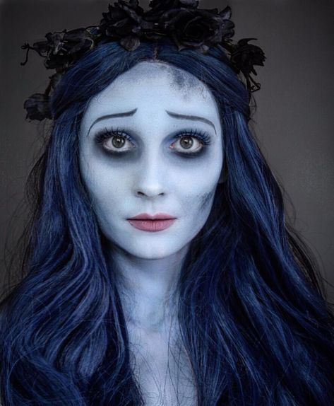 Bride Makeup Looks, Disney Costume Makeup, Corpse Bride Makeup, Make Up Bride, Amazing Wedding Makeup, Emily Corpse Bride, Corpse Bride Costume, Halloween Make-up Looks, Dead Bride